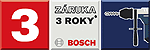 3-leté záruky na nářadí Bosch